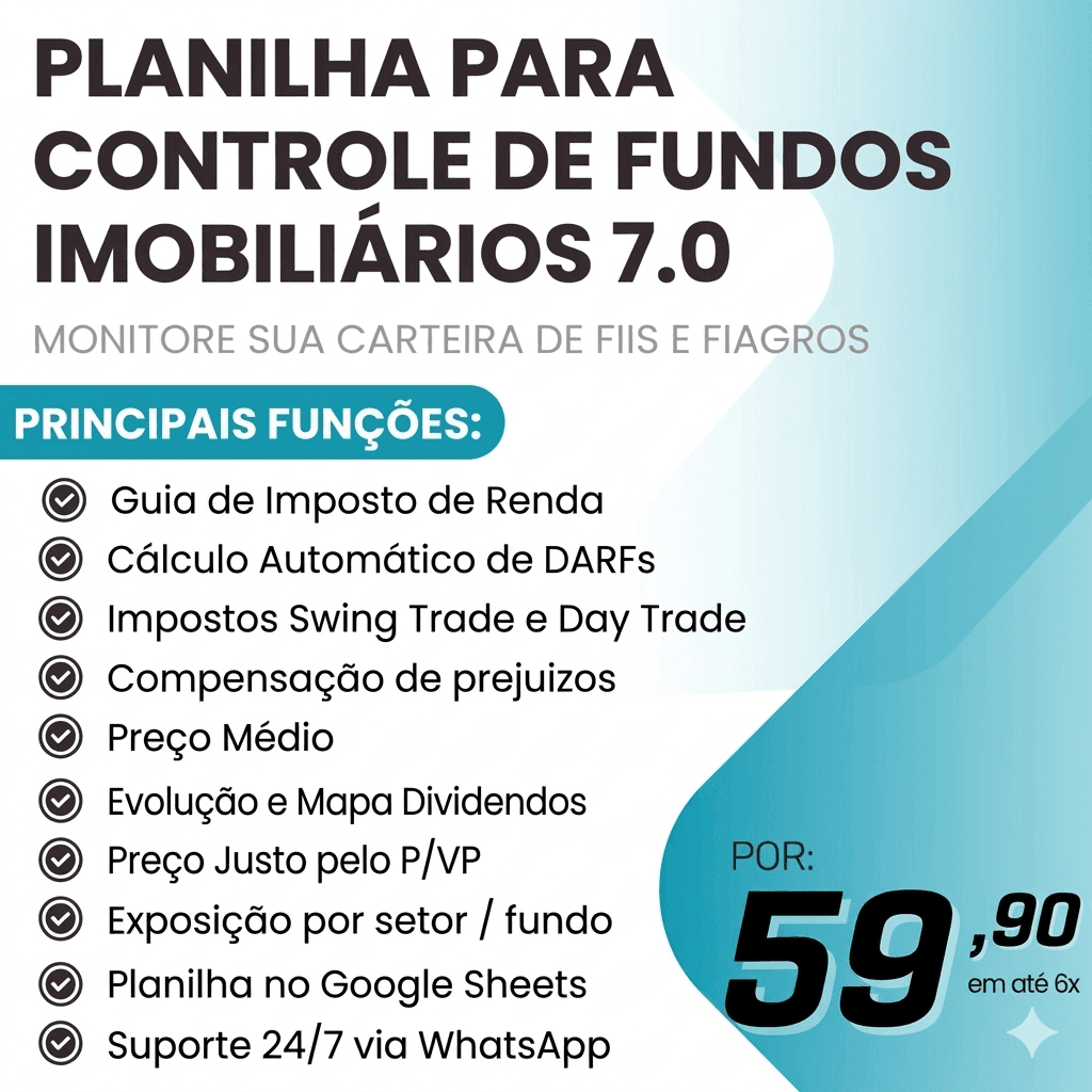 Planilha para Controle de Fundos Imobiliários